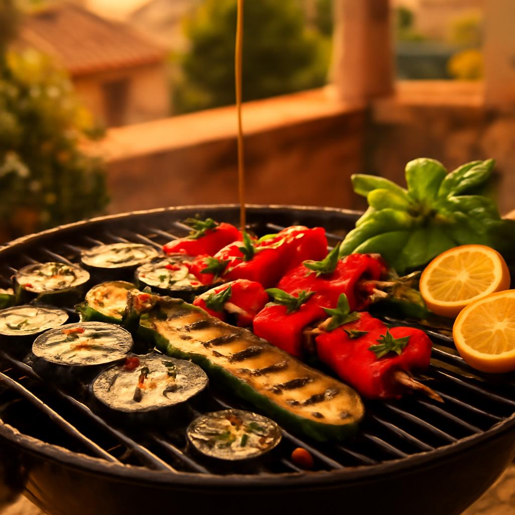 Italské grilování – zelenina, ryby a bylinky na grilu v italském stylu