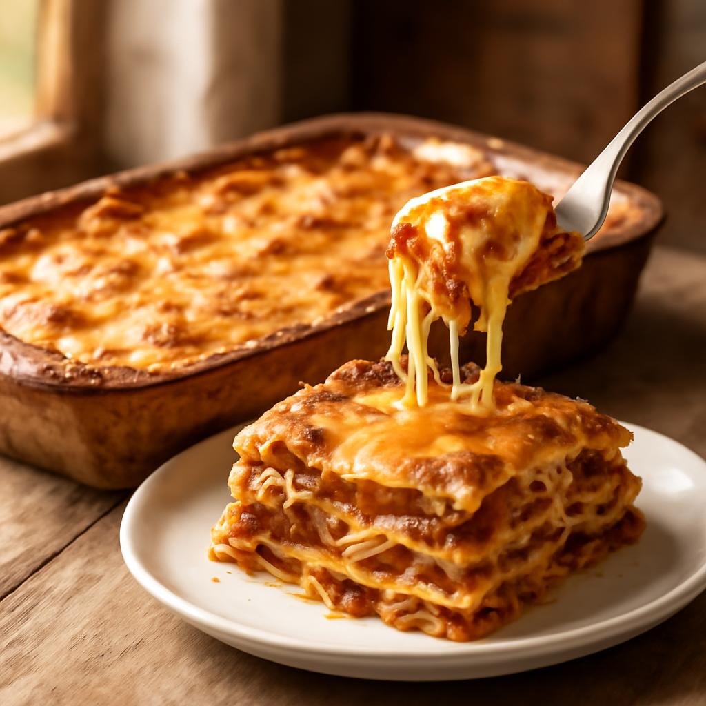 Tradiční lasagne alla bolognese s ragù a bešamelem, autentický italský recept