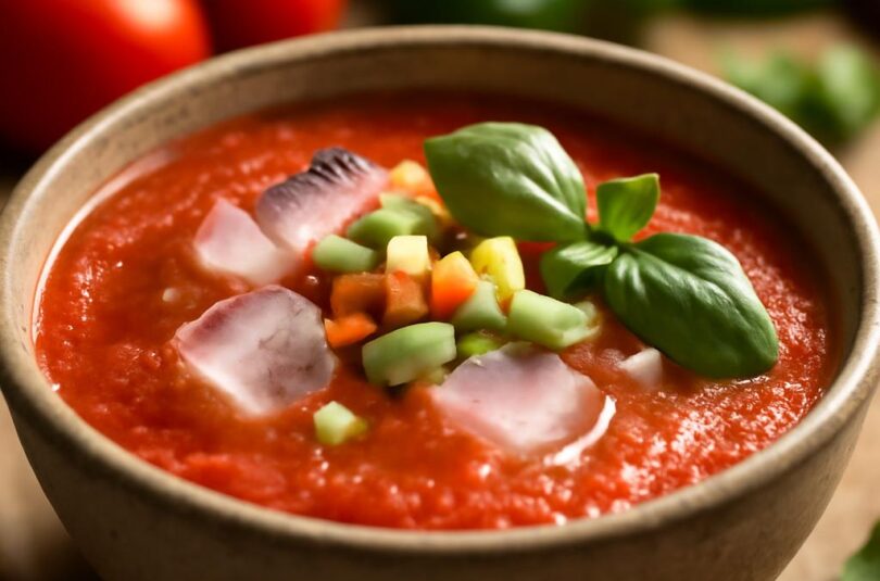 gazpacho-po-italsku Ledové gazpacho po italsku s bazalkou a olivovým olejem