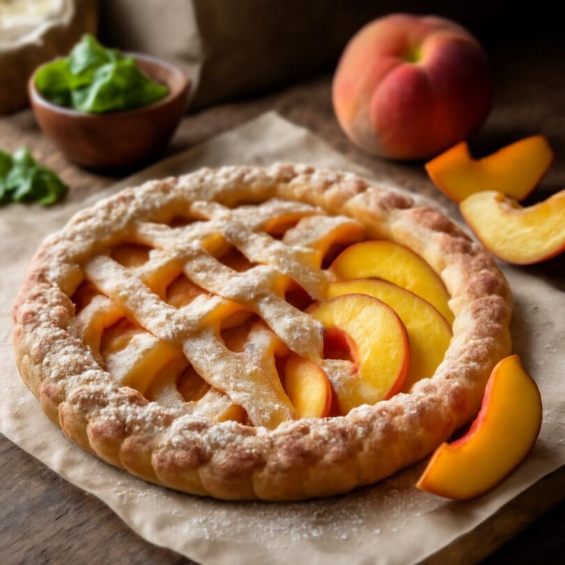 broskvova-crostata Broskvová crostata s křehkým těstem a čerstvými broskvemi