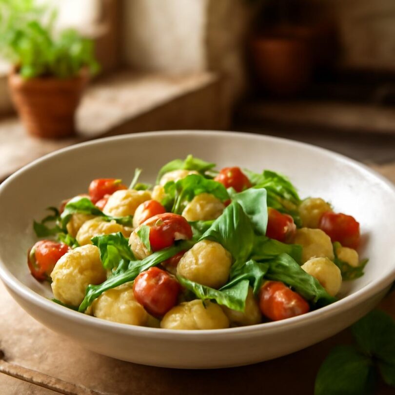 Lehké letní gnocchi s cuketou, cherry rajčaty a bazalkou