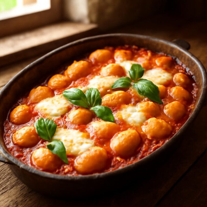 gnocchi-alla-sorrentina Zapečené gnocchi alla sorrentina s rajčaty a mozzarellou