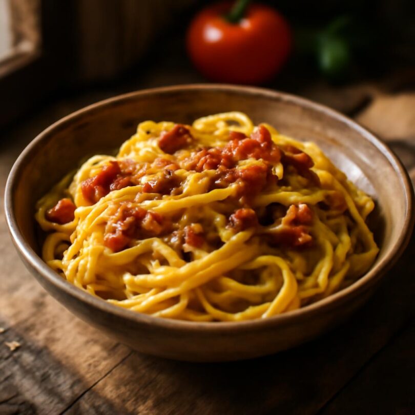 Spaghetti alla carbonara: originál bez smetany Spaghetti alla carbonara bez smetany s guanciale a pecorinem