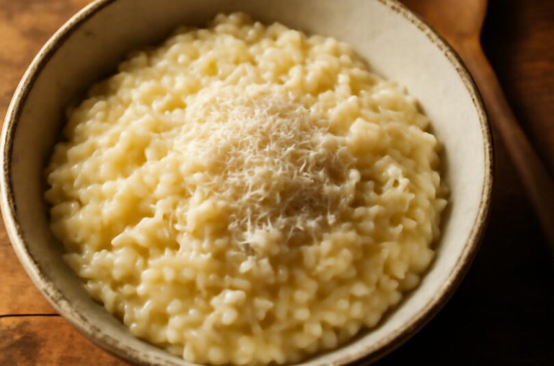 zakladni-bile-rizoto-risotto-in-bianco Základní bílé rizoto (risotto in bianco) s parmazánem v misce