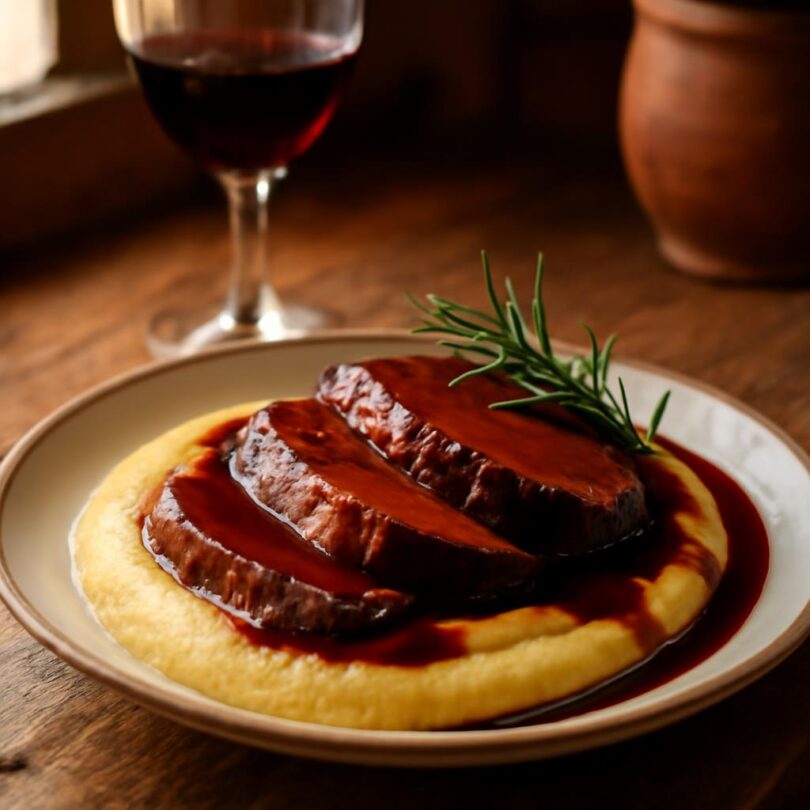 Brasato al Barolo – hovězí dušené na červeném víně