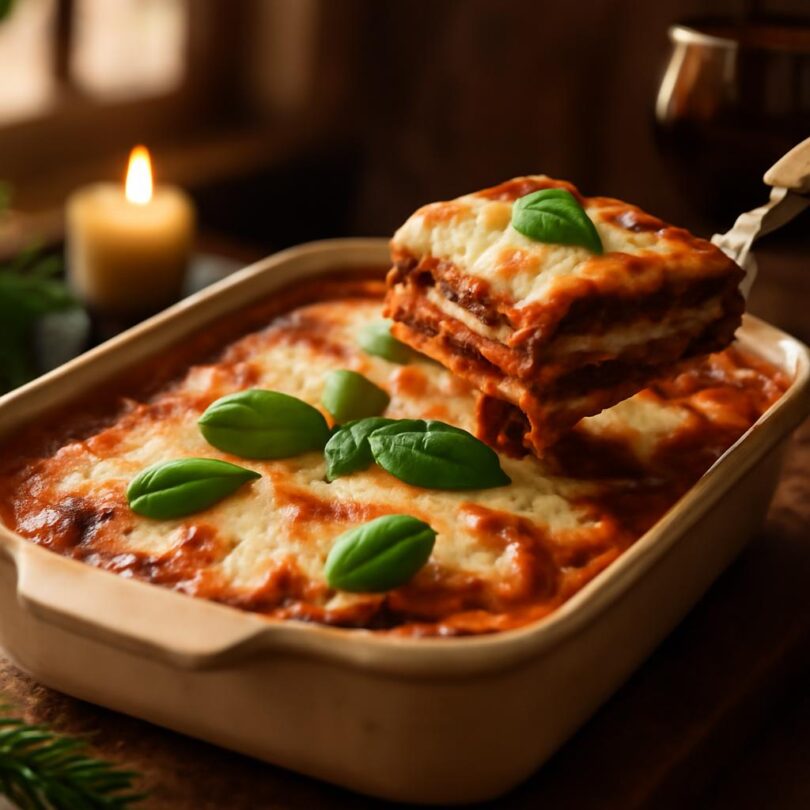 Parmigiana di melanzane – zapečené lilky s rajčatovou omáčkou a mozzarellou