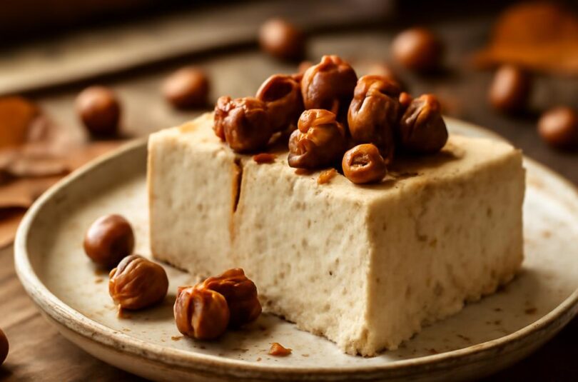 semifreddo-liskove-orisky Semifreddo s lískovými oříšky – plátek na talíři