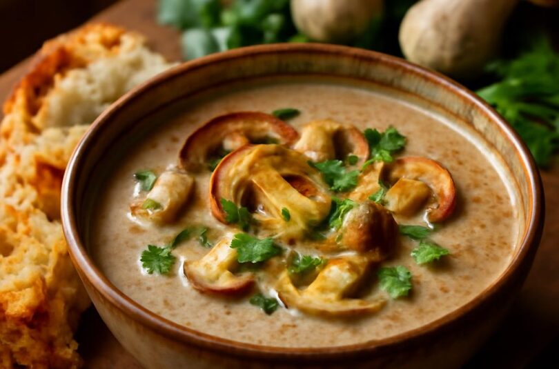 zuppa-di-funghi Zuppa di funghi: houbová polévka po italsku